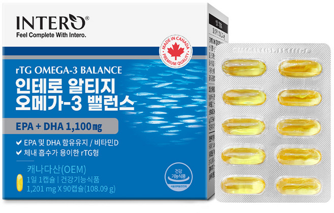 인테로 알티지 오메가3 밸런스, 90정, 1개