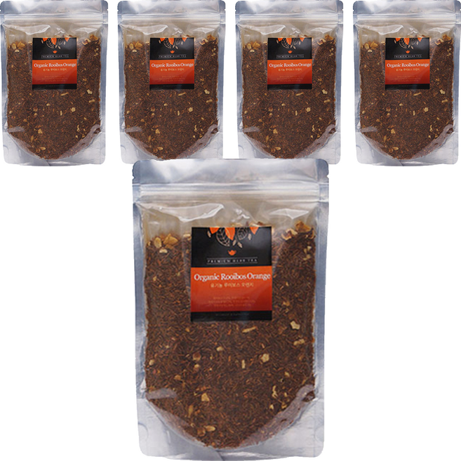 아름드레 대용량 리필 루이보스 오렌지 블랜딩차, 60g, 1개입, 5개