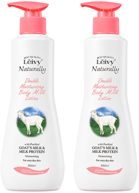 레이비 산양유 바디로션 플로럴 코튼향, 350ml, 2개