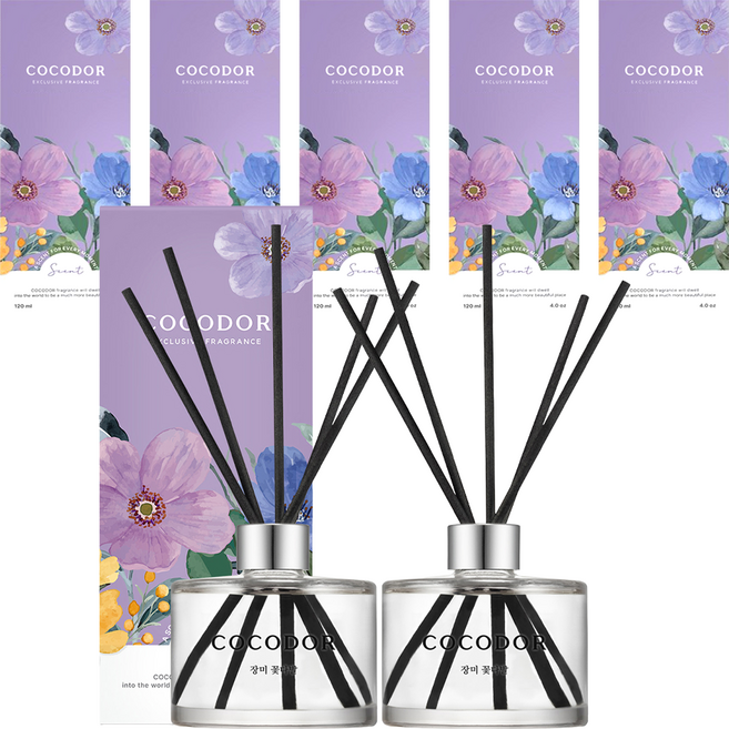 코코도르 퍼퓸 디퓨저, 장미꽃다발, 200ml, 6개