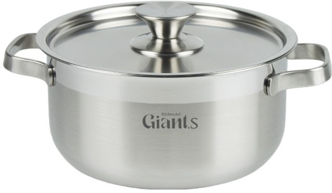 키친아트 인덕션 자이언트S 스텐 양수냄비, 20cm, 1개