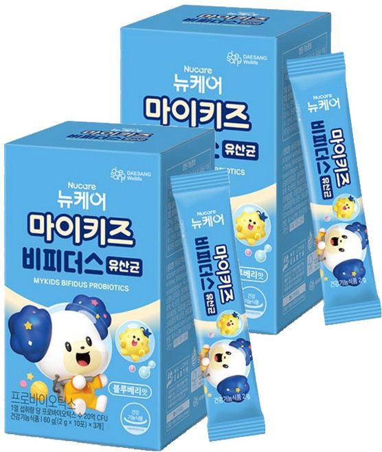 마이키즈 비피더스 유산균 30포, 60g, 2개