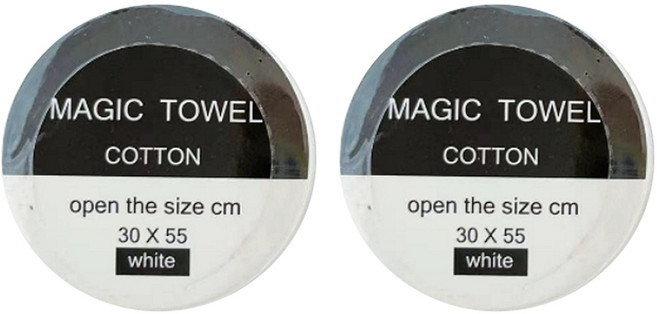 원이네 일회용 코인 샤워 타월, 화이트, 30개입, 2개