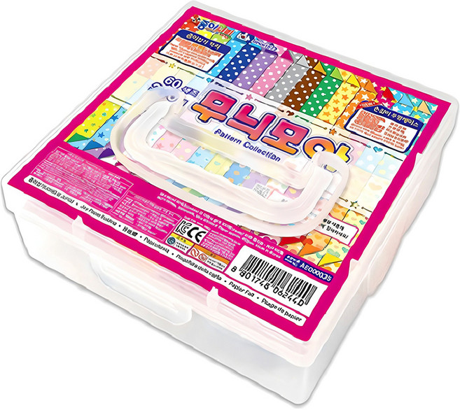 종이나라 무늬모아 색종이 케이스, 60색, 300개