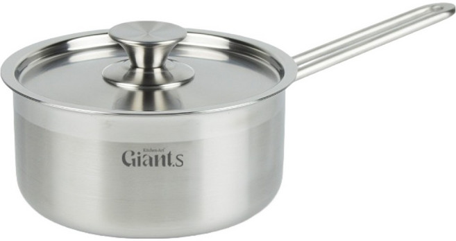 키친아트 인덕션 자이언트S 스텐 편수냄비, 1개, 18cm