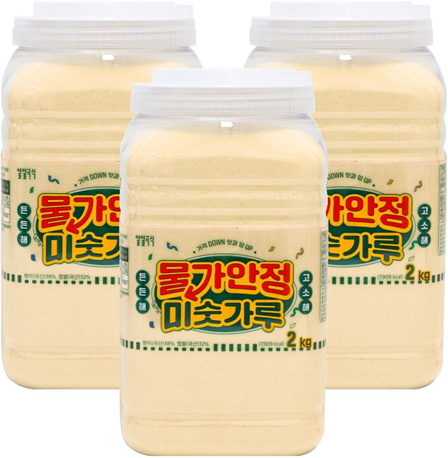 태광선식 물가안정 미숫가루, 2kg, 3개