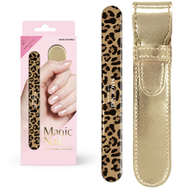 매직네일 글라스 네일 샤이너, A01 레오파드베이지, 1개