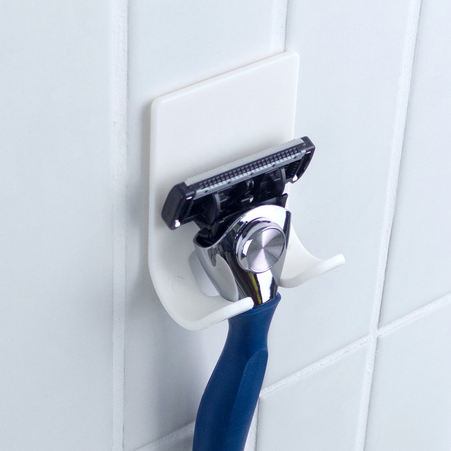 생활양식 공중부양 면도기걸이, 화이트, 1개