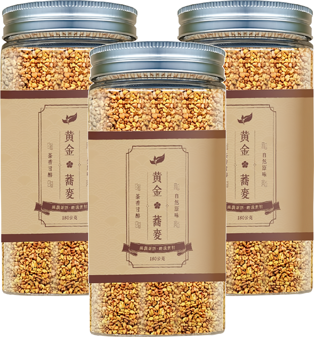 仁濟中藥 幽澗茶語 黃金蕎麥茶, 180g, 3瓶, 1入