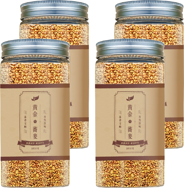 仁濟中藥 幽澗茶語 黃金蕎麥茶, 180g, 4瓶, 1入