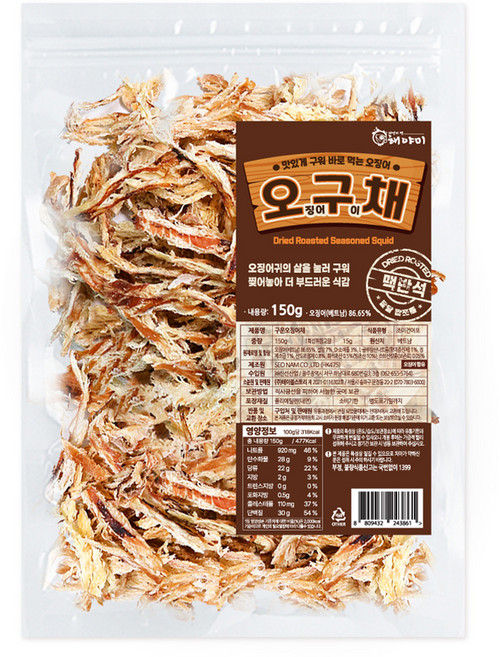 해야미 맥반석 오구채, 150g, 1개