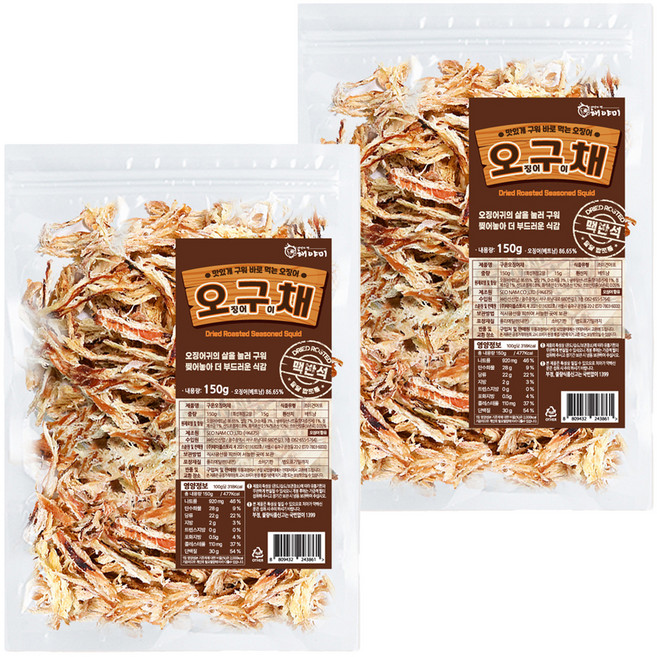 해야미 맥반석 오구채, 150g, 2개