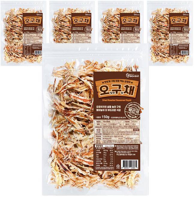 해야미 맥반석 오구채, 150g, 5개