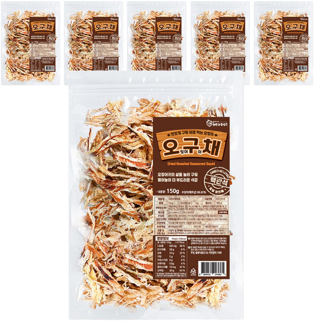 해야미 맥반석 오구채, 150g, 6개
