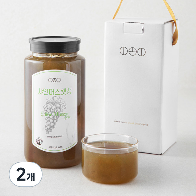 짱죽 진한 이오이 수제 샤인머스켓청, 1kg, 2개