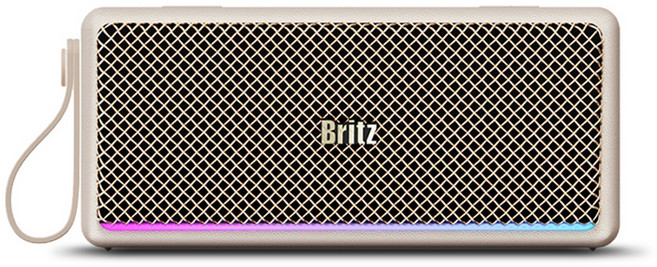 브리츠 블루투스 스피커 무선 우퍼 20W, BZ-TBUTTON, 아이보리