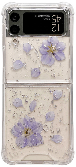 워너프 플라워 압화 젤하드 휴대폰 케이스