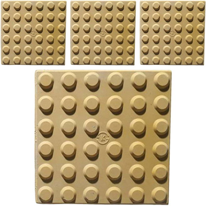 고강도 콘크리트 시각장애인 점자블럭, 4개, 혼합색상