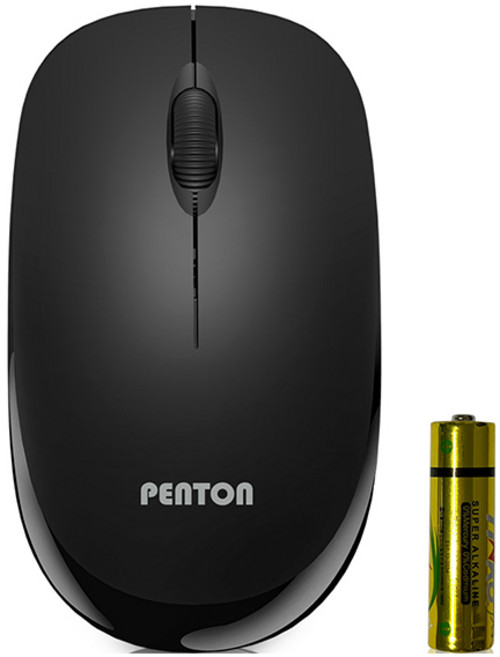 펜톤 컴팩트 무소음 무선 마우스, COMPACT B, 블랙