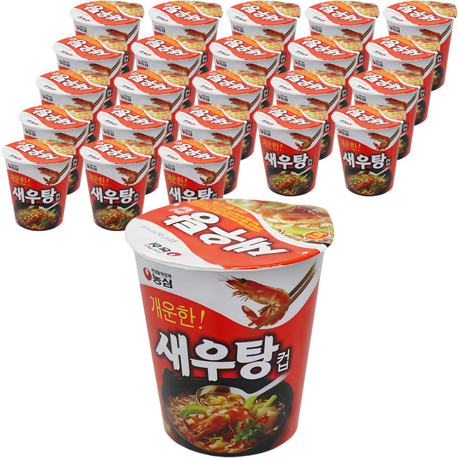 농심 새우탕컵 67g, 24개