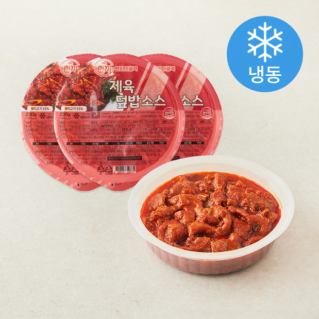 한품 제육덮밥소스(냉동), 230g, 3개