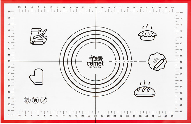 코멧 키친 실리콘 베이킹 작업매트, 1개