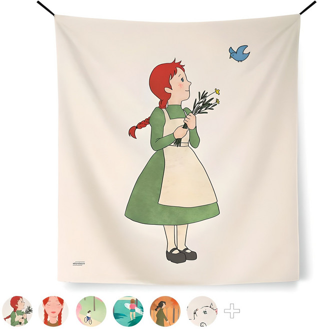 어번던스 일러스트 행잉 가리개커튼 VOL 2, GM 453088