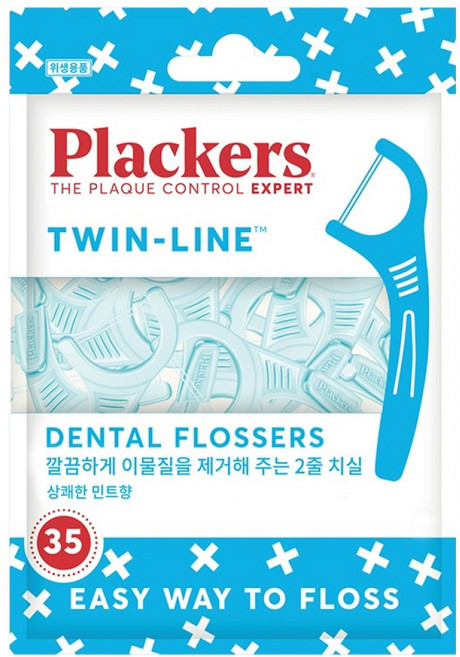 플랙커스 트윈 라인 치실, 35개입, 1개