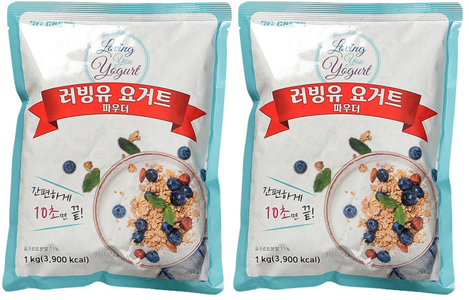 희창 러빙유 요거트 파우더, 1kg, 2개, 1개입