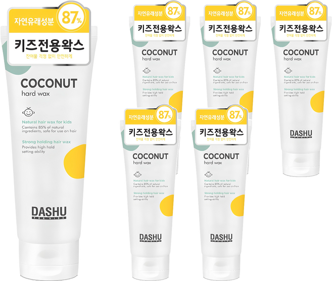 다슈 키즈 코코넛 하드 헤어왁스, 100ml, 6개