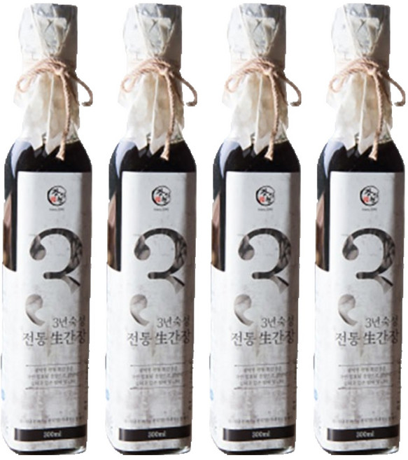 Kwangiwon 傳統生醬油, 300ml, 4個