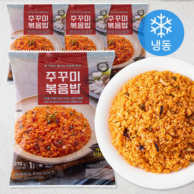 푸르온 주꾸미 볶음밥 (냉동), 270g, 4개