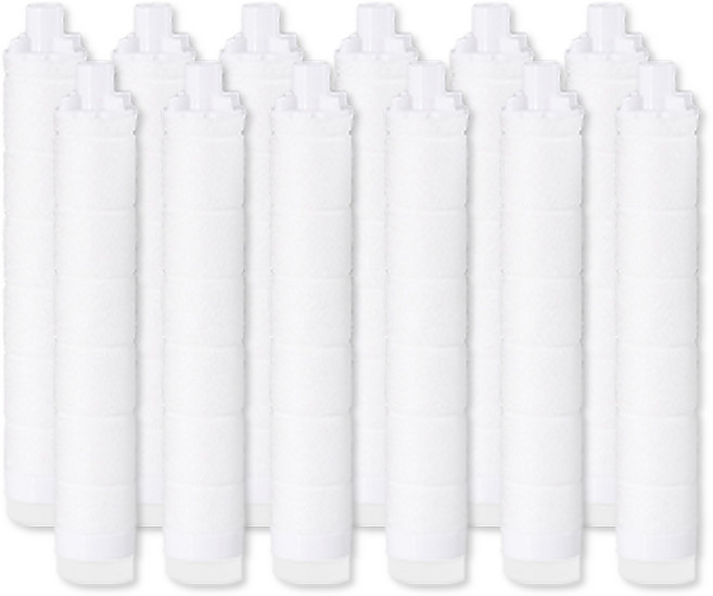 닥터피엘 리필터 샤워기 호환 리필 필터, 12개, 세디먼트 필터