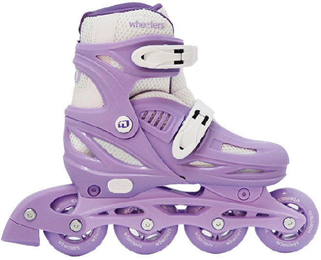 휠러스 아동용 에이스2 인라인 스케이트 WI-180, 퍼플, 1세트