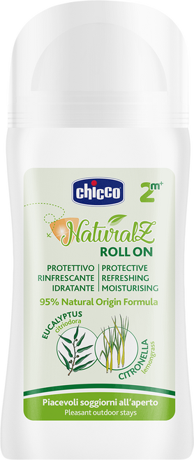 chicco NaturalZ 植萃清爽防蚊滾珠, 60ml, 1瓶
