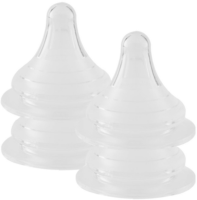 리틀밥독 국내 제조 프리미엄 젖꼭지 사이즈팩, 5단계(3~24개월), 4개