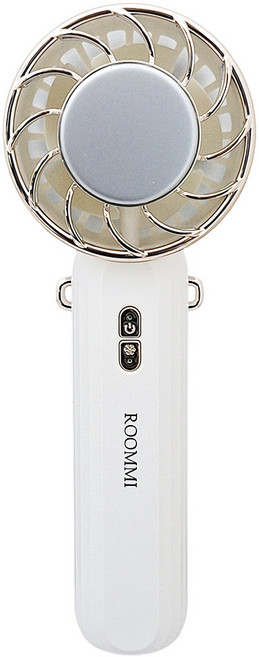 ROOMMI CoolEx 冰感手持風扇 清爽白 RM-FAN-04 輕巧便攜 USB充電 三段風速 原廠保固