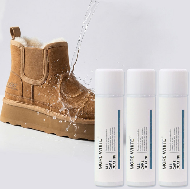 모어화이트 올케어 코팅 신발 방수 방오 스프레이, 투명, 3개