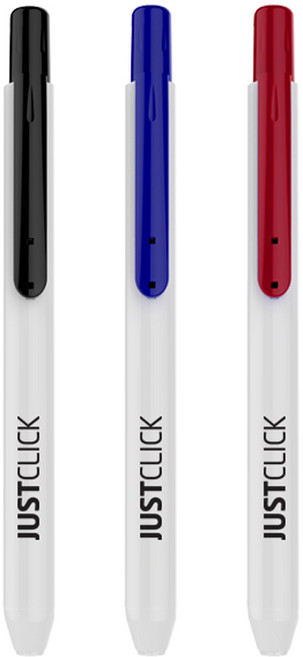 저스트클릭 네임펜S 3종, 블랙 + 블루 + 레드, 3개
