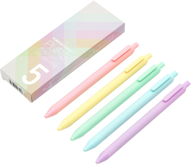 카코 퓨어 에디션 마카롱 젤펜 5종 세트 Ver 2 0.5mm, 혼합색상, 1세트