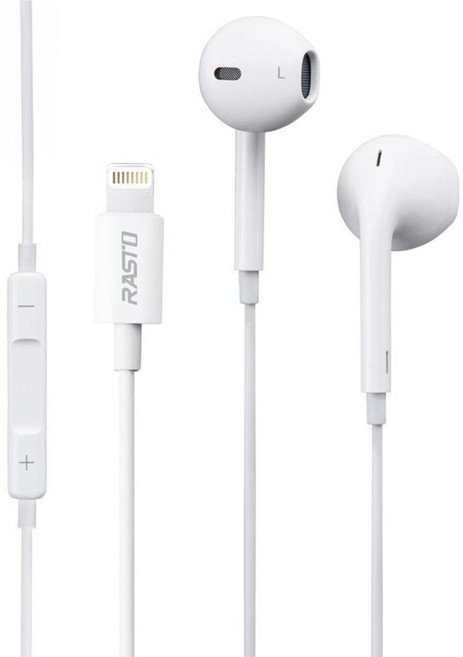 RASTO RS41 For iOS 蘋果專用線控耳機, R-EPA045, 白色