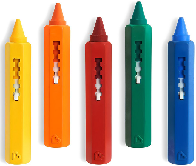 먼치킨 목욕놀이 크레용 완구, 혼합색상, 1세트