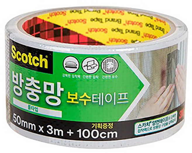 스카치 방충망 보수 테이프 롤타입, 1개