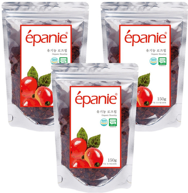 에빠니 유기농 로즈힙차 리필, 150g, 1개입, 3개