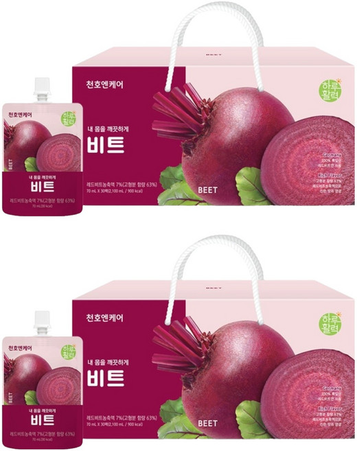 천호엔케어 내 몸을 깨끗하게 비트즙, 2.1L, 2개