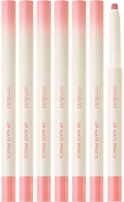 [비건뷰티] 롬앤 립 메이트 펜슬 0.5g, 더비 핑크, 6개