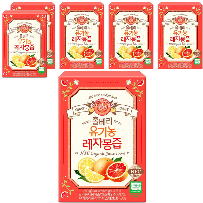 홀베리 레자몽즙, 25g, 84개