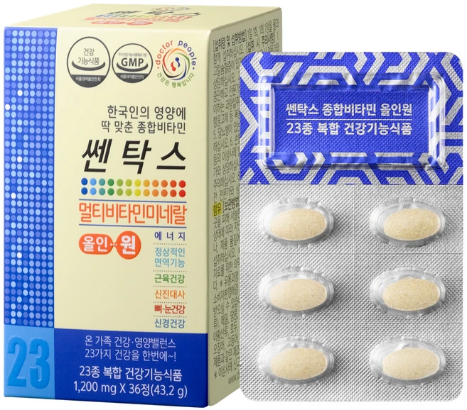 쎈탁스 닥터피플 멀티비타민 올인원, 1개, 36정 - 쿠팡