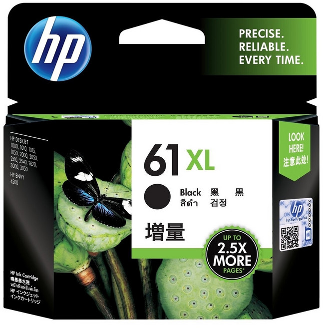 hp 惠普 原廠墨水 61XL CH563WA, 黑色, 1入