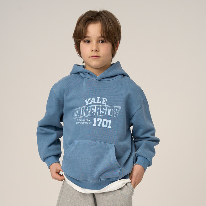 예일키즈 아동용 예일 피그먼트 워시드 후디 YJCCHDE13229